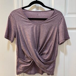 Twist Front Mauve Top Lululemon